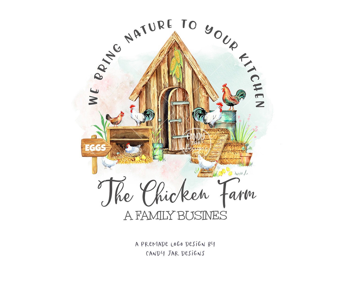 Chicken Farm Logo, Egg Hatchery