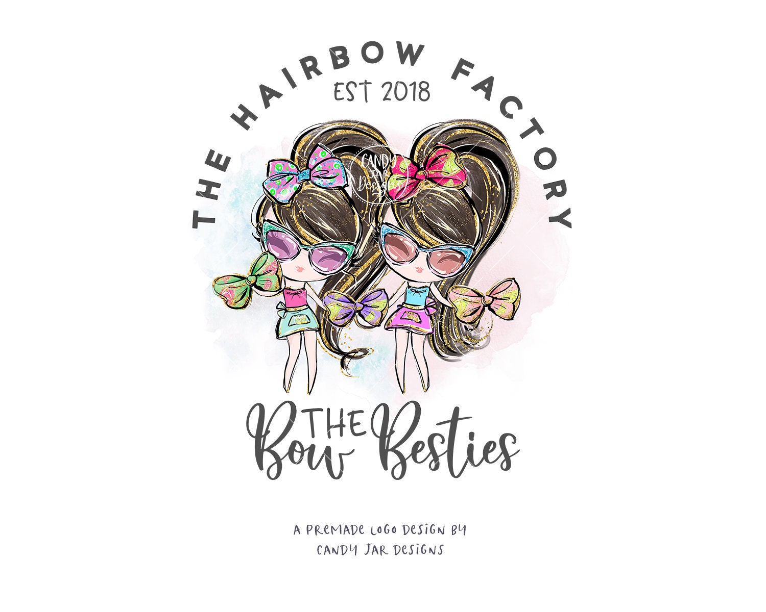 Bow Shop Logo, Hair Bow Girls