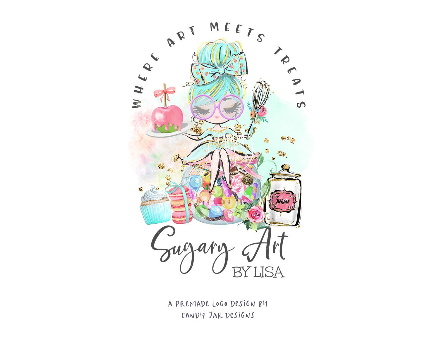 Sweets Bakery Logo, Candy Maker Logo