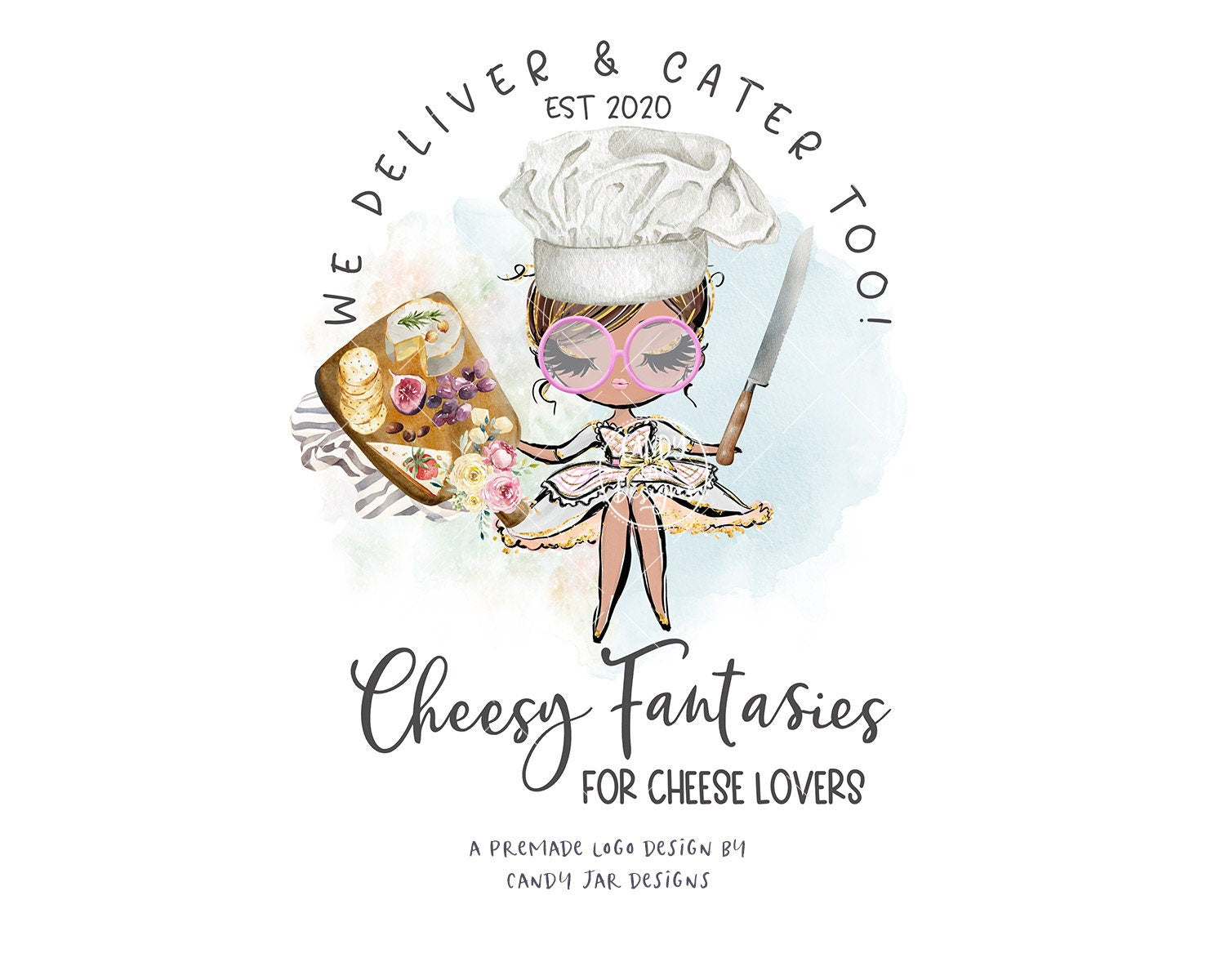 Cheese Board Logo, Charcuterie Catering